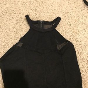 Urban Outfitter (silent+noise) Black Mesh Crop Top